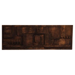 Nerone & Patuzzi Sculptural Wooden Wall Panel for NP2, 1973