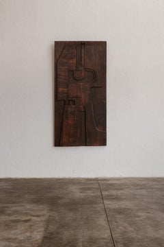 Panel mural escultórico de madera de Nerone and Patuzzi para NP2, 1973