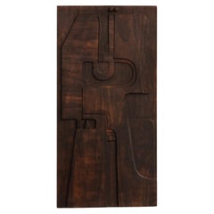 Nerone & Patuzzi Sculptural Wooden Wall Panel for NP2, 1973