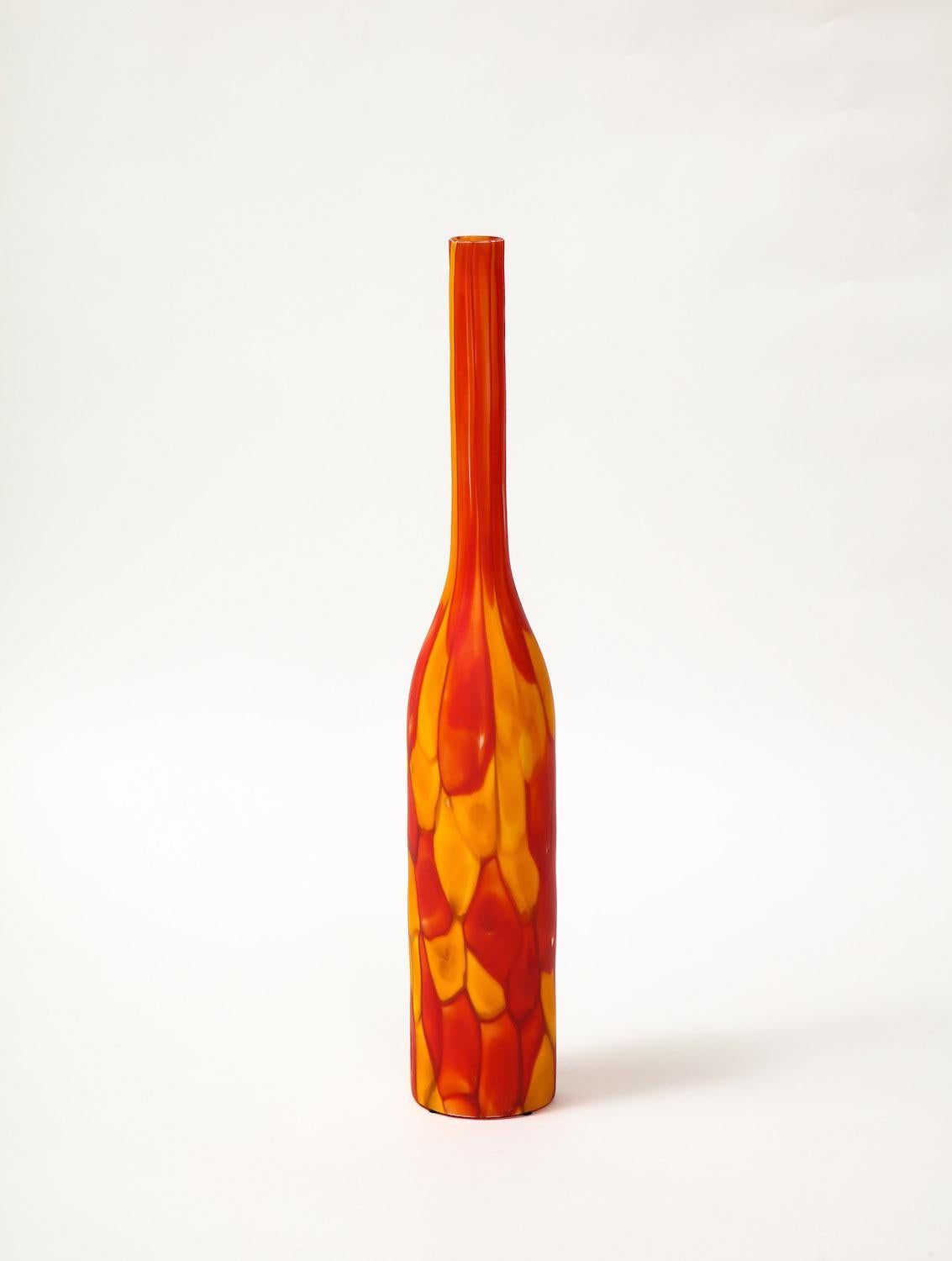 Hand-Crafted Nerox Bottle Form by Ermanno Toso for Fratelli Toso For Sale