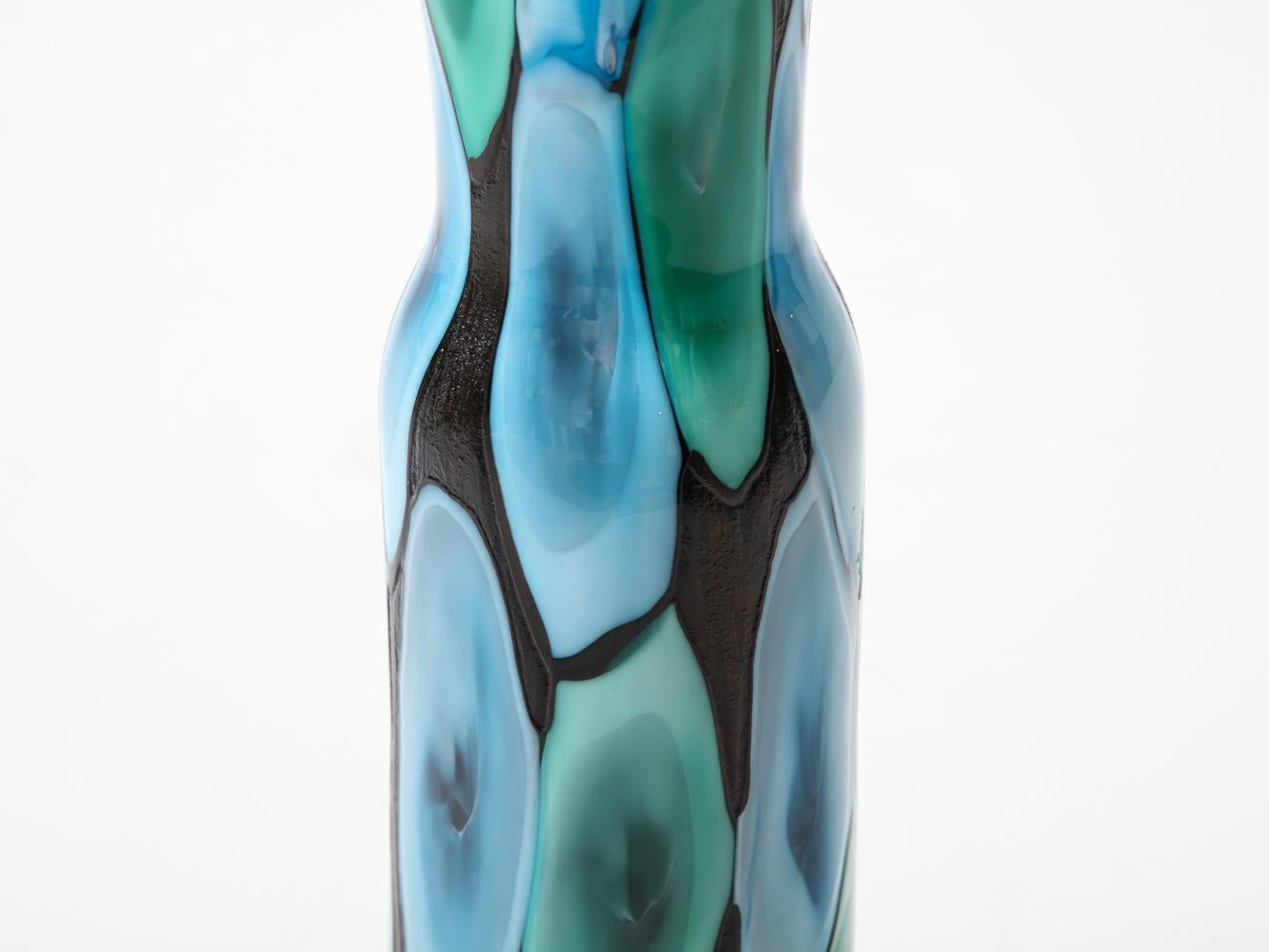 Italian Nerox Bottle/ Vase by Hermano Toso for Fratellli Toso For Sale