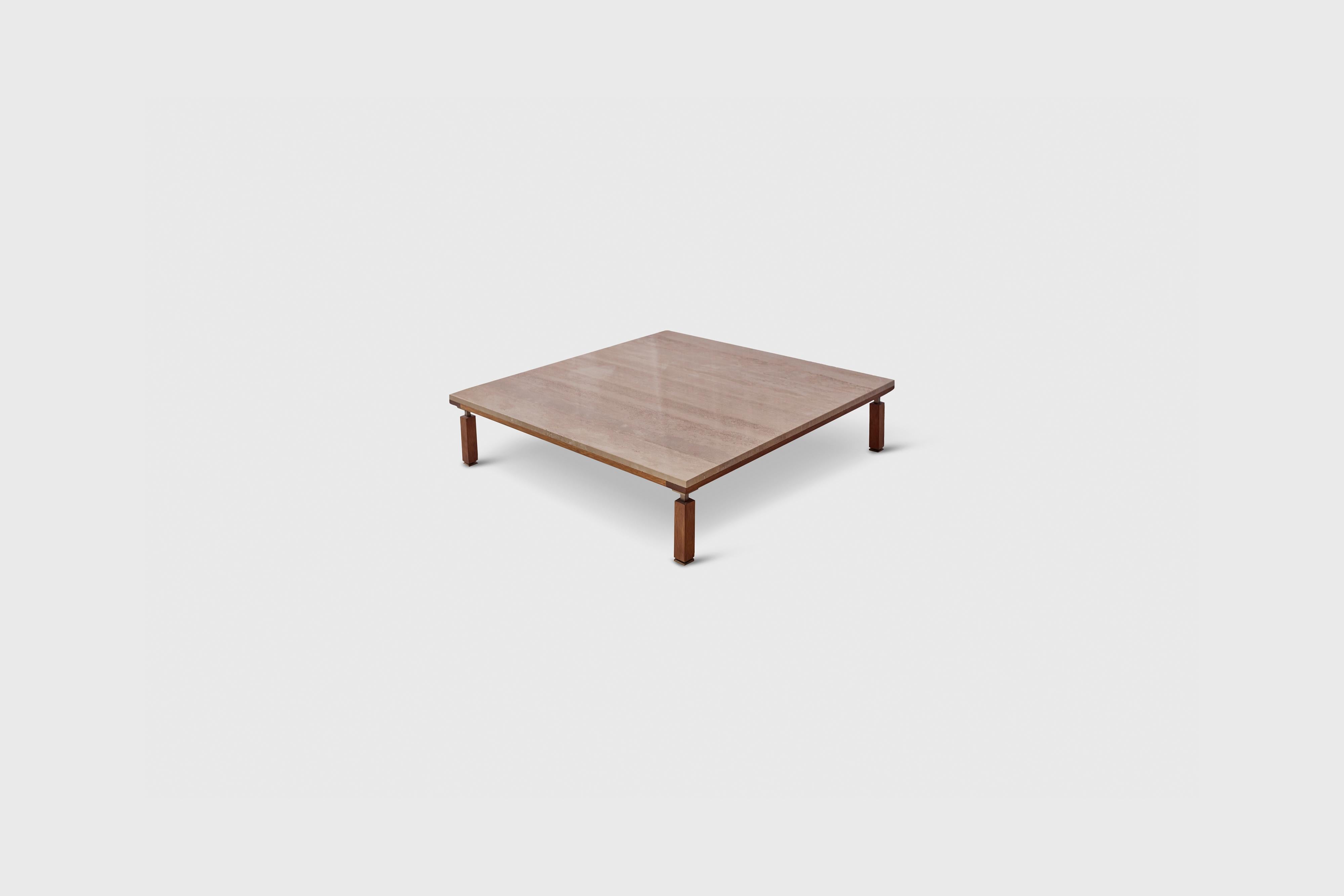 Nerthus coffee table
Stone Top with Wood Base and Brass Details
Designer - Alexander Diaz Anderson 

L 108.5cm / 42.7