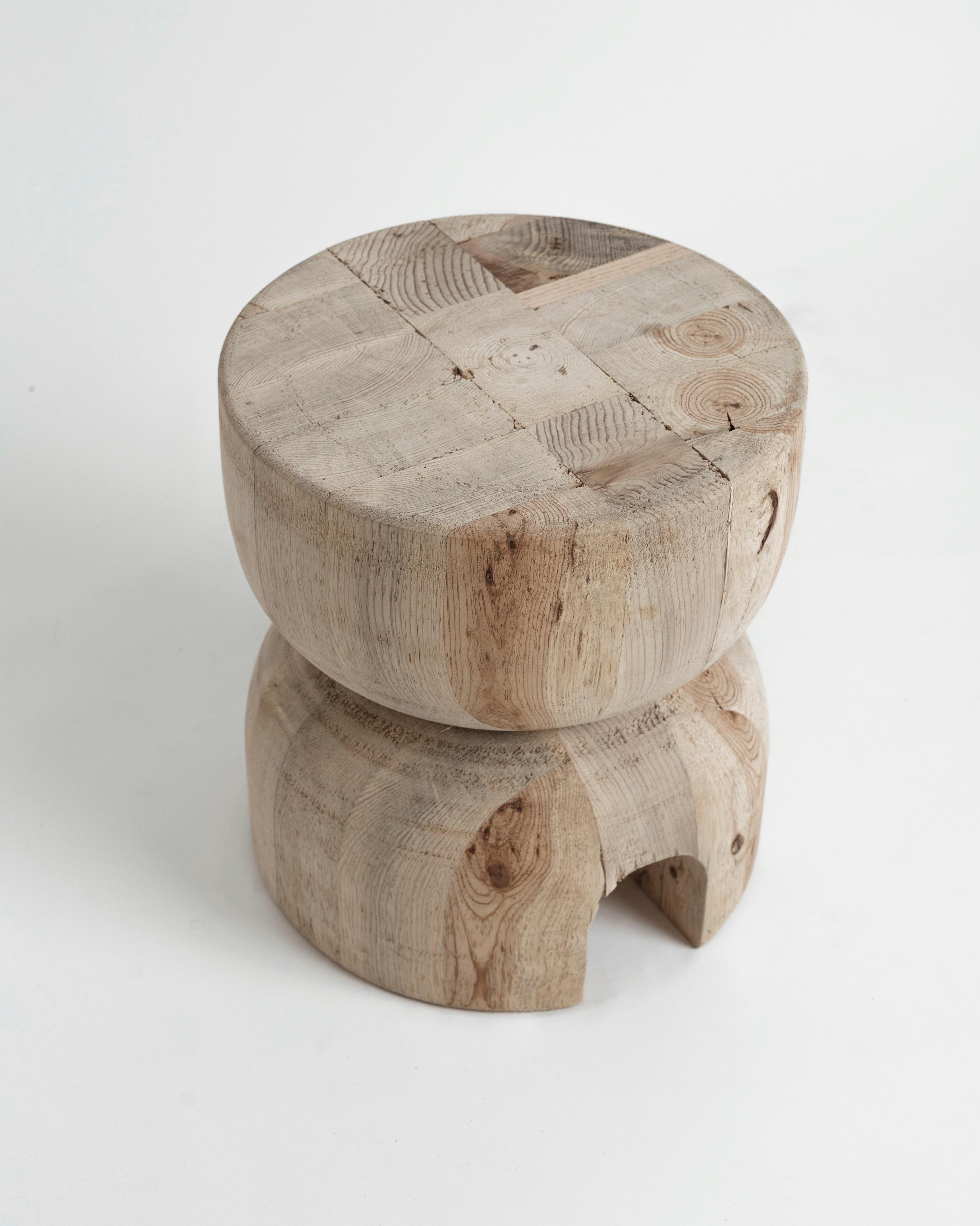 Hand-Crafted NERU TOTEM STOOL 1, by Rebeca Cors For Sale