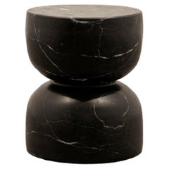  NERU TOTEM STOOL, Handcrafted Marble Utility Sculpture (#2) by Rebeca Cors