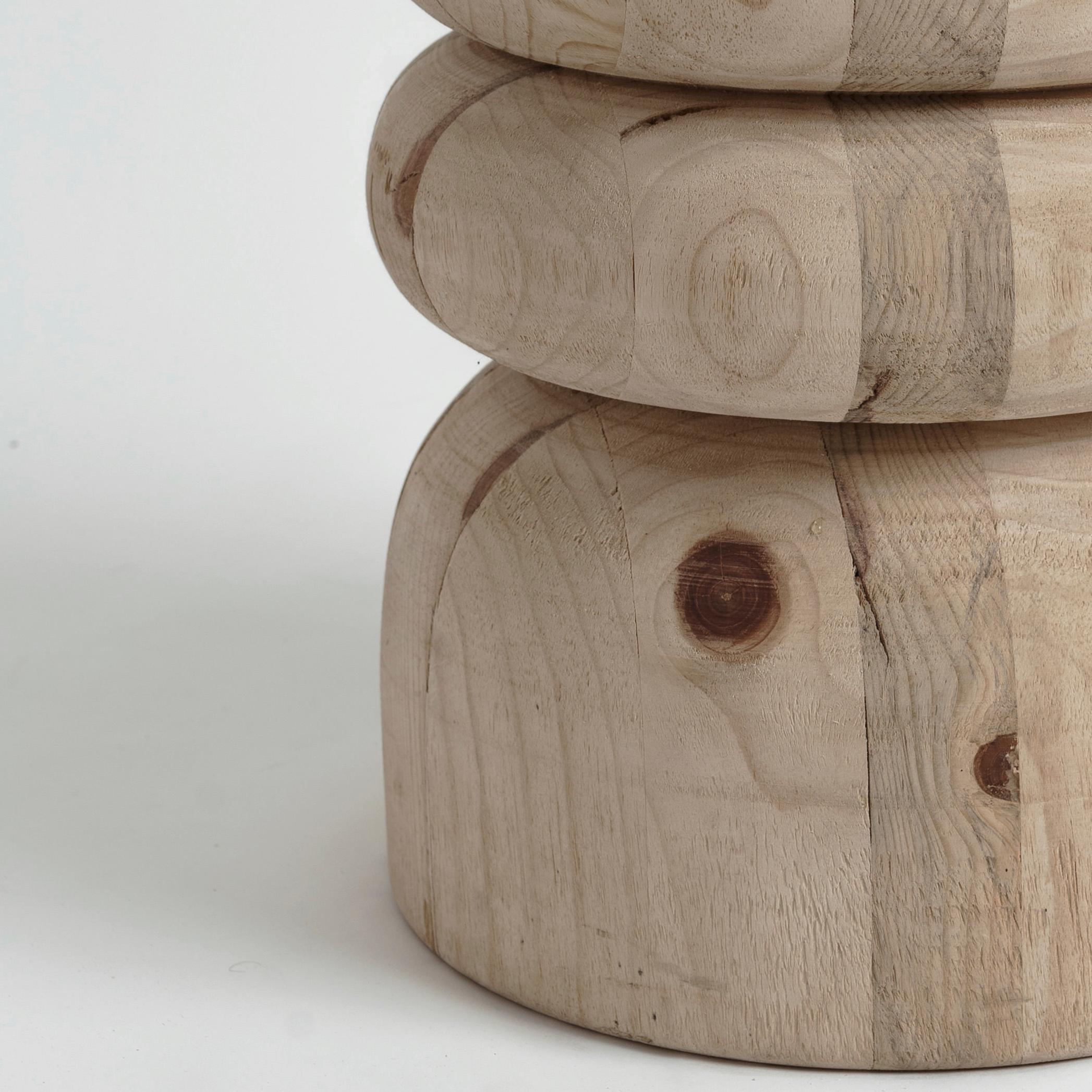 Hand-Crafted NERU TOTEM STOOL 4, by Rebeca Cors For Sale