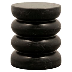  NERU TOTEM STOOL, Handcrafted Marble Utility Sculpture (#5) by Rebeca Cors
