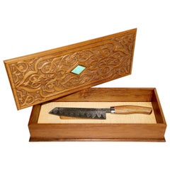 Nesmuk Mecca Premium Chef's Knife, Cook`s Blade Damascus Steel, Limited to 25