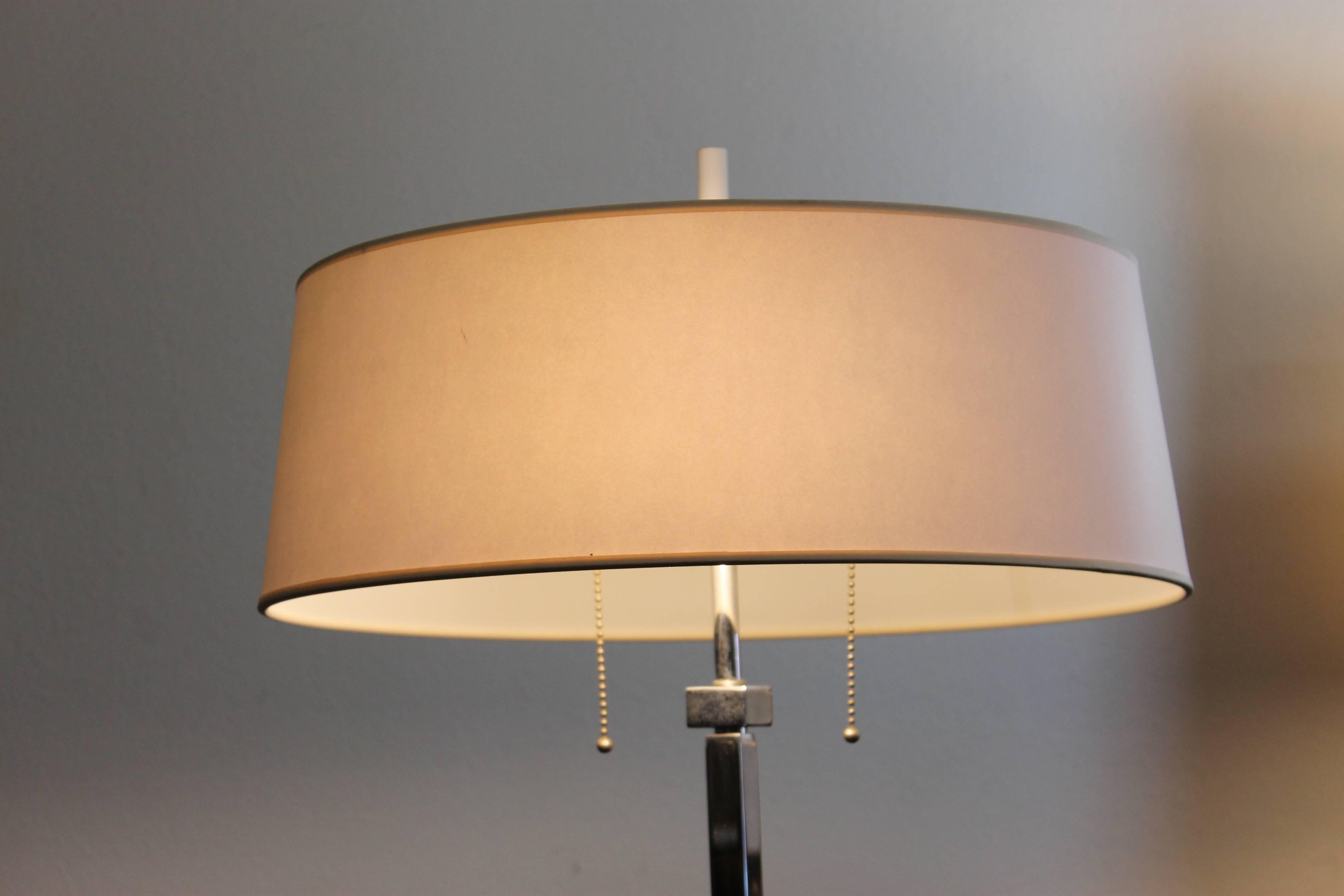 Aluminum Nessen Floor Lamp