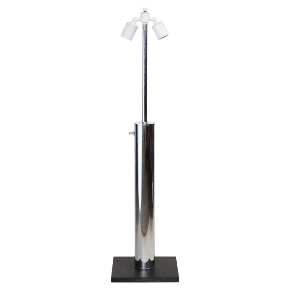 Nessen Lighting Slate & Chrome Table Lamp For Sale