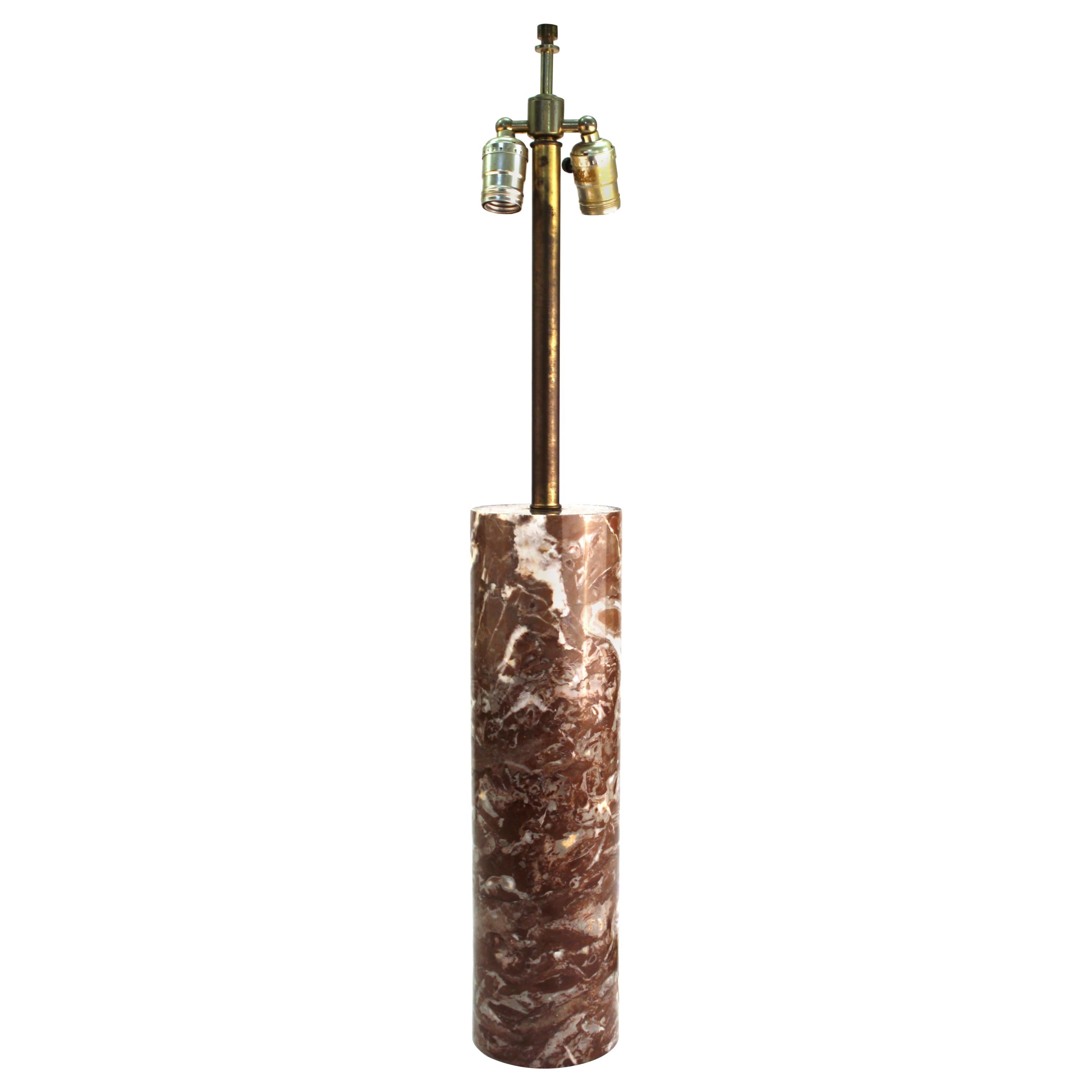 Nessen Mid-Century Modern Table Lamp with Marble Base