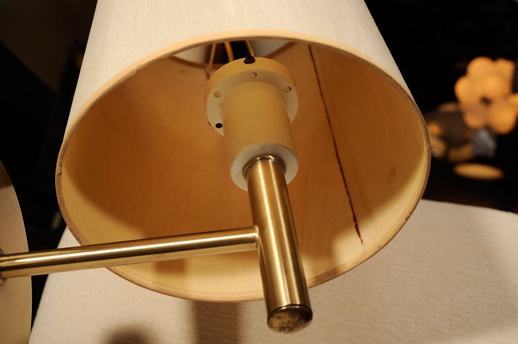 Nessen Studio Brushed Brass Wall Lamp In Good Condition In New York, NY
