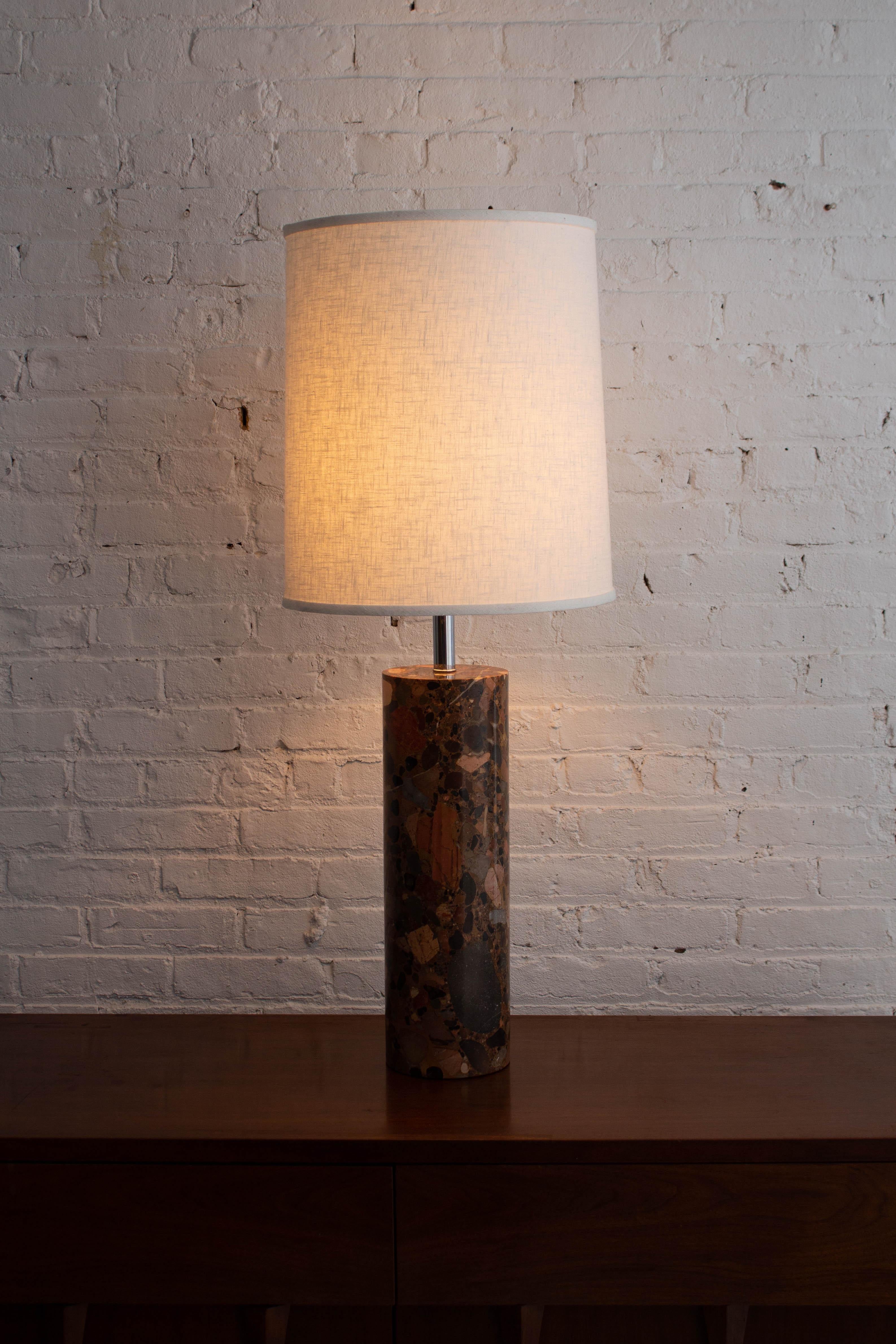 Nessen Studio Terrazzo Marble Table Lamp In Good Condition In Brooklyn, NY