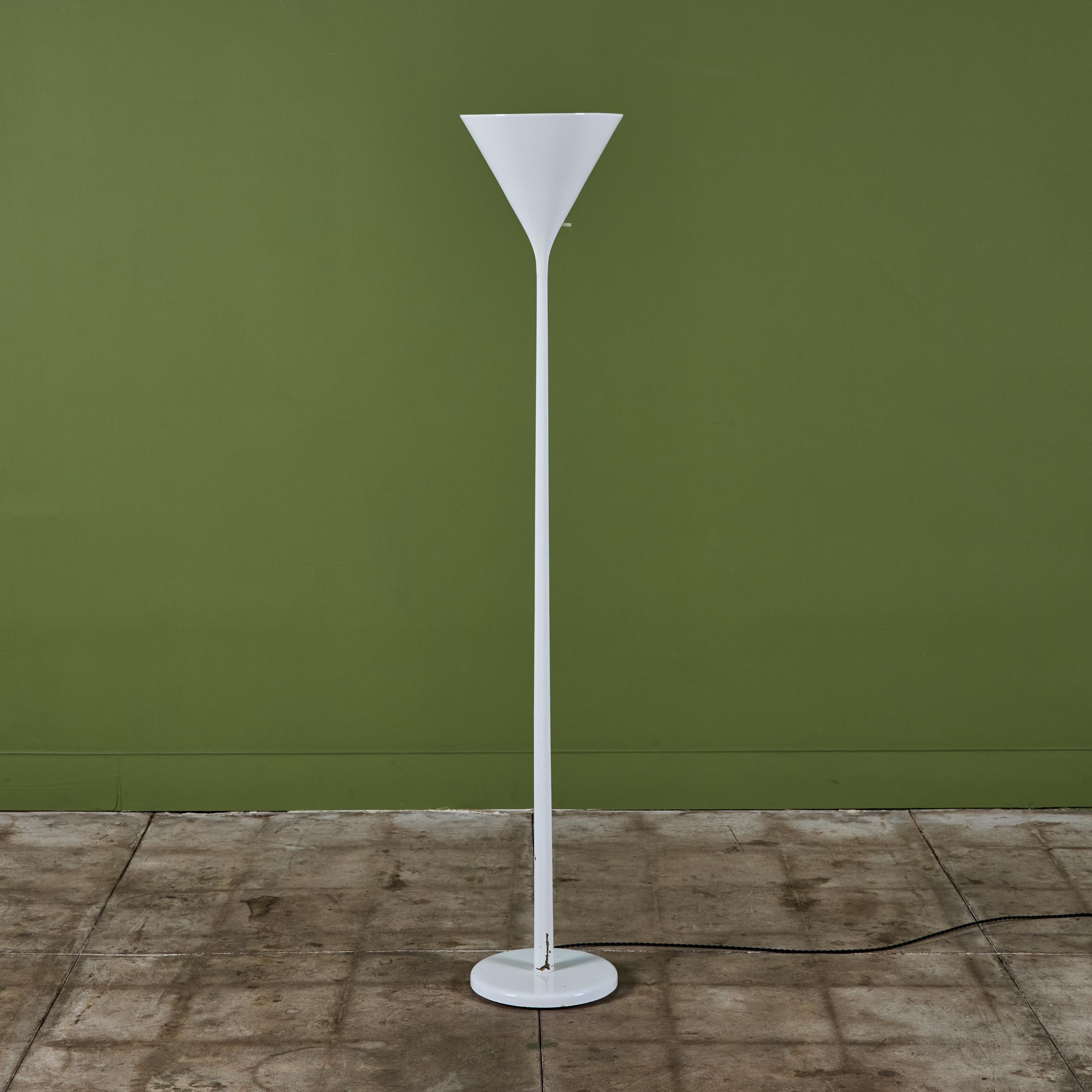 20th Century Nessen Studios Torchiere Floor Lamp For Sale