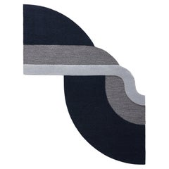 NESSO DUE  alfombras / PIEZA DE EXPOSICIÓN/ una pieza/ made in Europe gris-azul