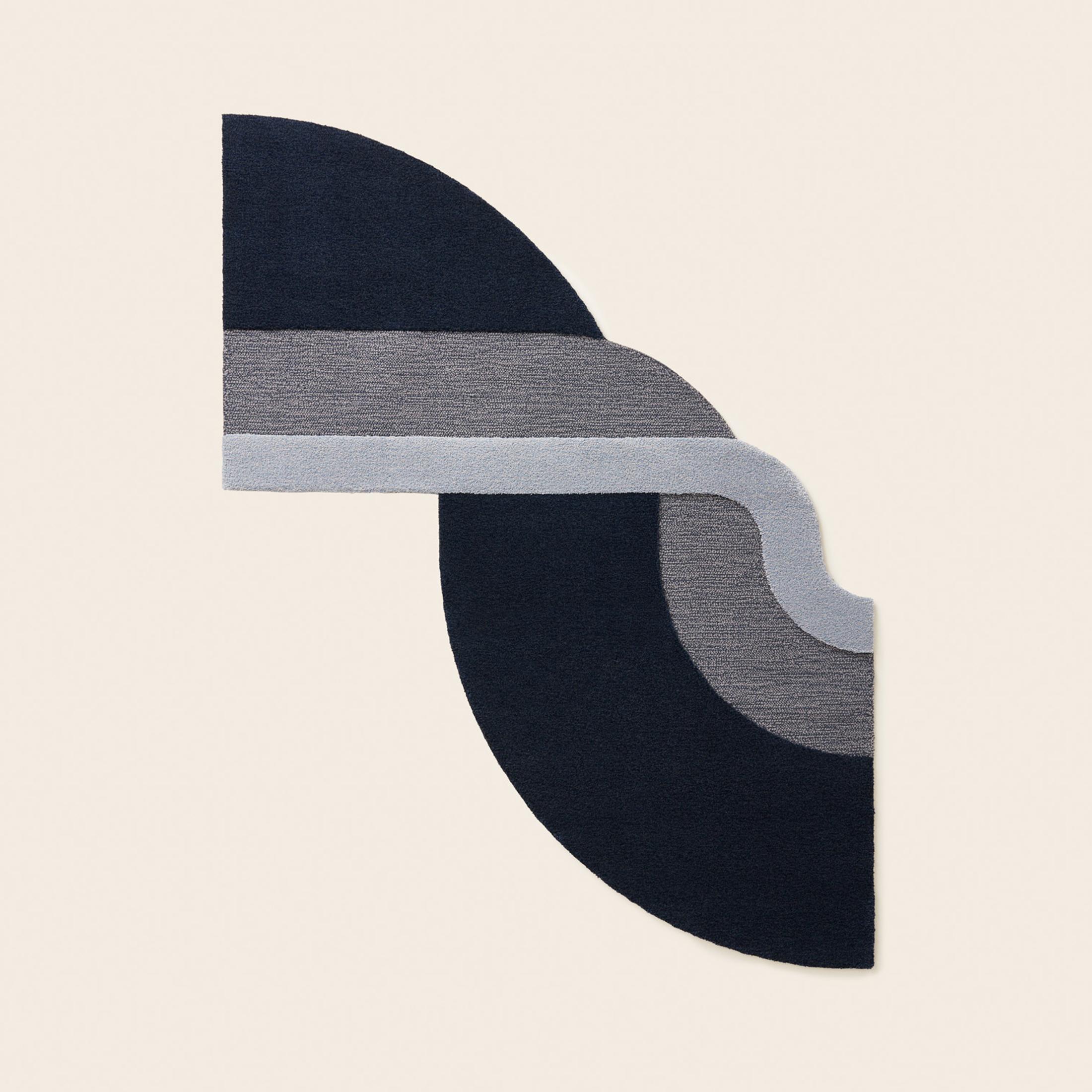 The graphic theme of the collection is a rework of a circle, which represents natural laws. ONE: duality, the poles existing one for each other. TWO: entropy, that leads to transformation. THREE: balance, that the system tends to restore.
 