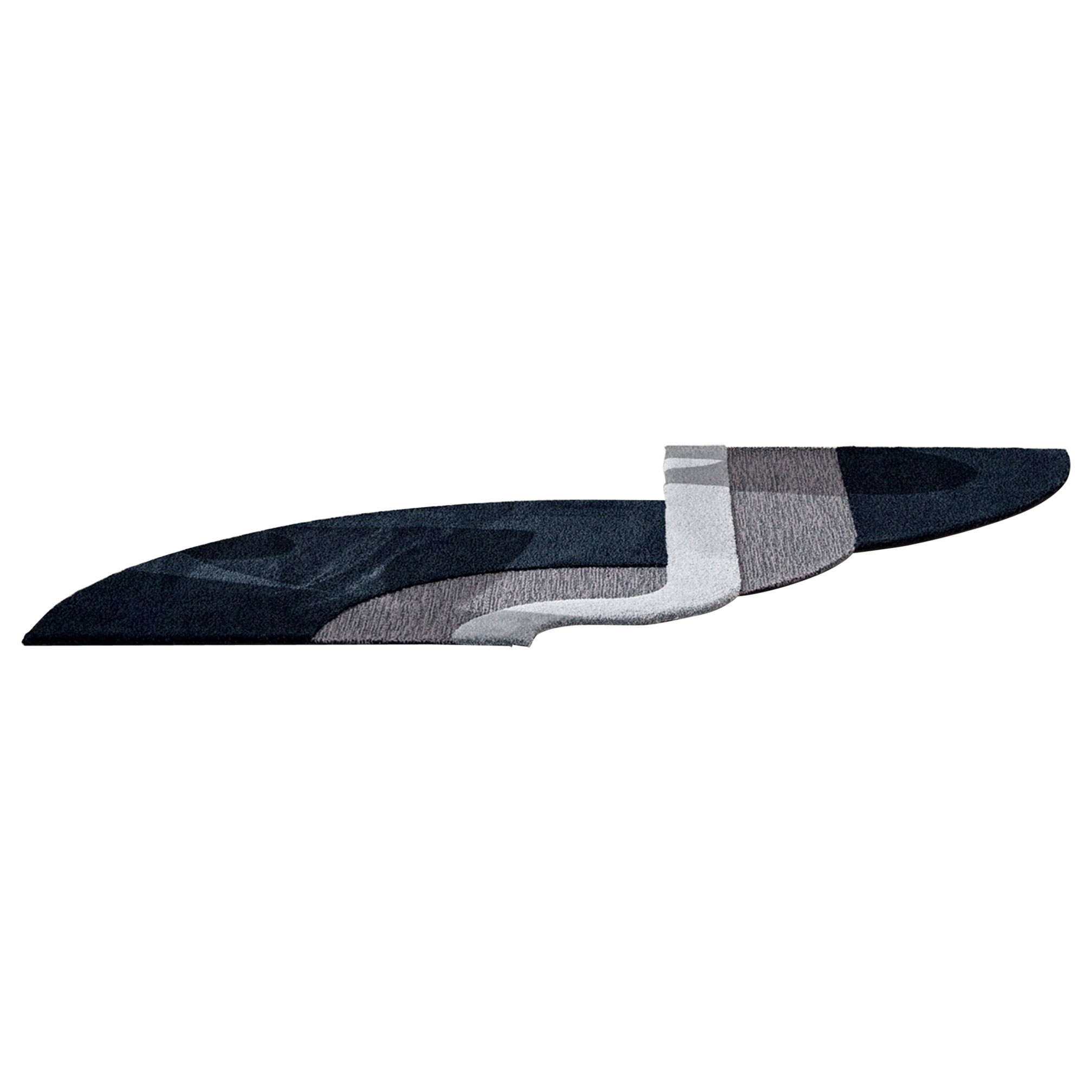 Tappeti Nesso Due - Made in Europe - Grigio-Blu - lana