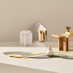 Nesso Due Runner Rugs Made in Europe Gray-Blue Red-Wine Lemon Olive-Gold