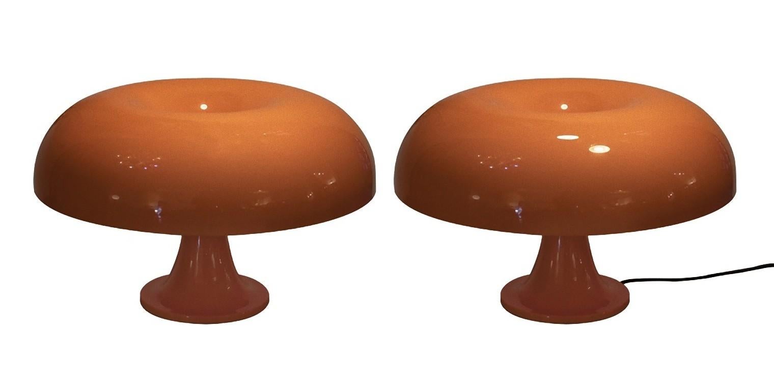 Nesso Lamps, Vintage Table Lamps by G. Mattioli for Artemide, 1960s In Good Condition In Roma, IT