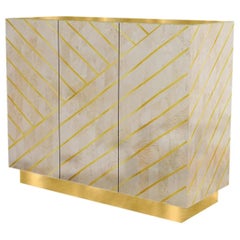 Nesso Sideboard with Brass Inlay by Matteo Cibic