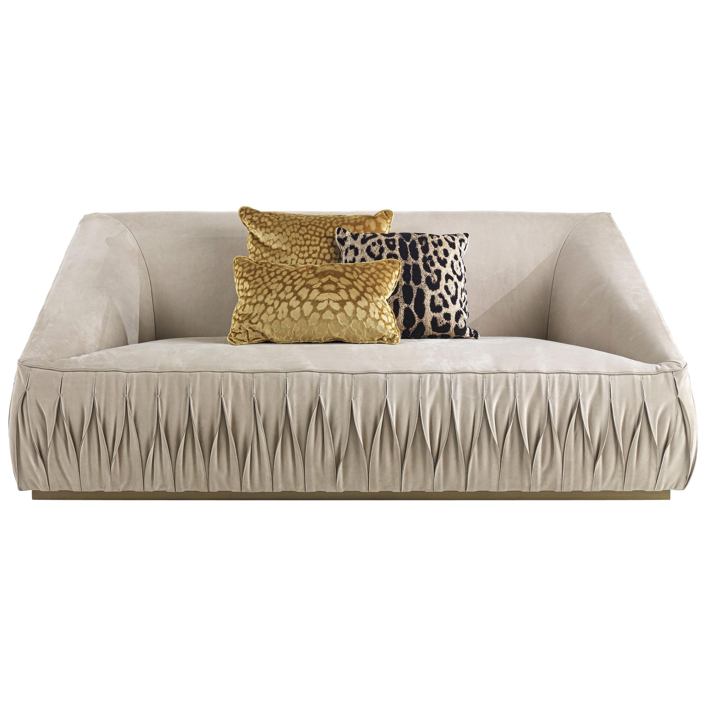 21st Century Nest 2-Seater Sofa in Leather by Roberto Cavalli Home Interiors