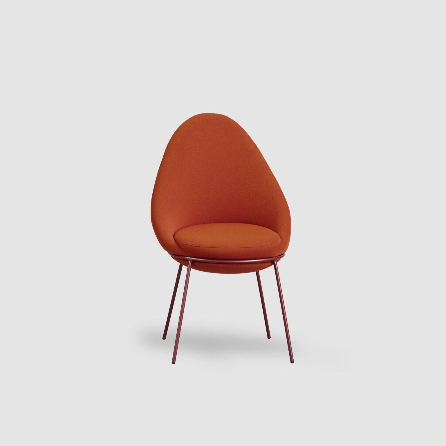 Nest chair by Pepe Albargues
Dimensions: W 54, D 56, H 96, seat 46
Materials: Iron structure and MDF board
Foam CMHR (high resilience and flame retardant) for all our cushion filling systems
Painted or chromed legs.

Also available: Different