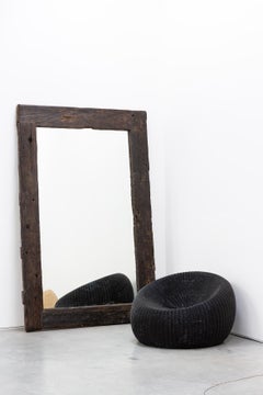 Modern Nest Chair in Dark or Light Natural Fiber by CEU Studio Indoor - Outdoor