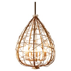 "Nest" Chandelier in bronze by Studio Glustin.