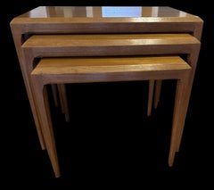 Nest of 3 Tables by Johannes Andersen for Silkeborg