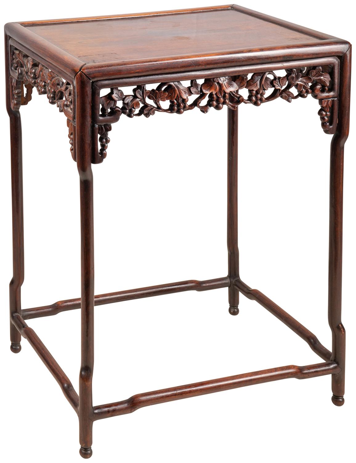 Chinese Export Nest of Four Chinese Hardwood Tables, circa 1880 For Sale