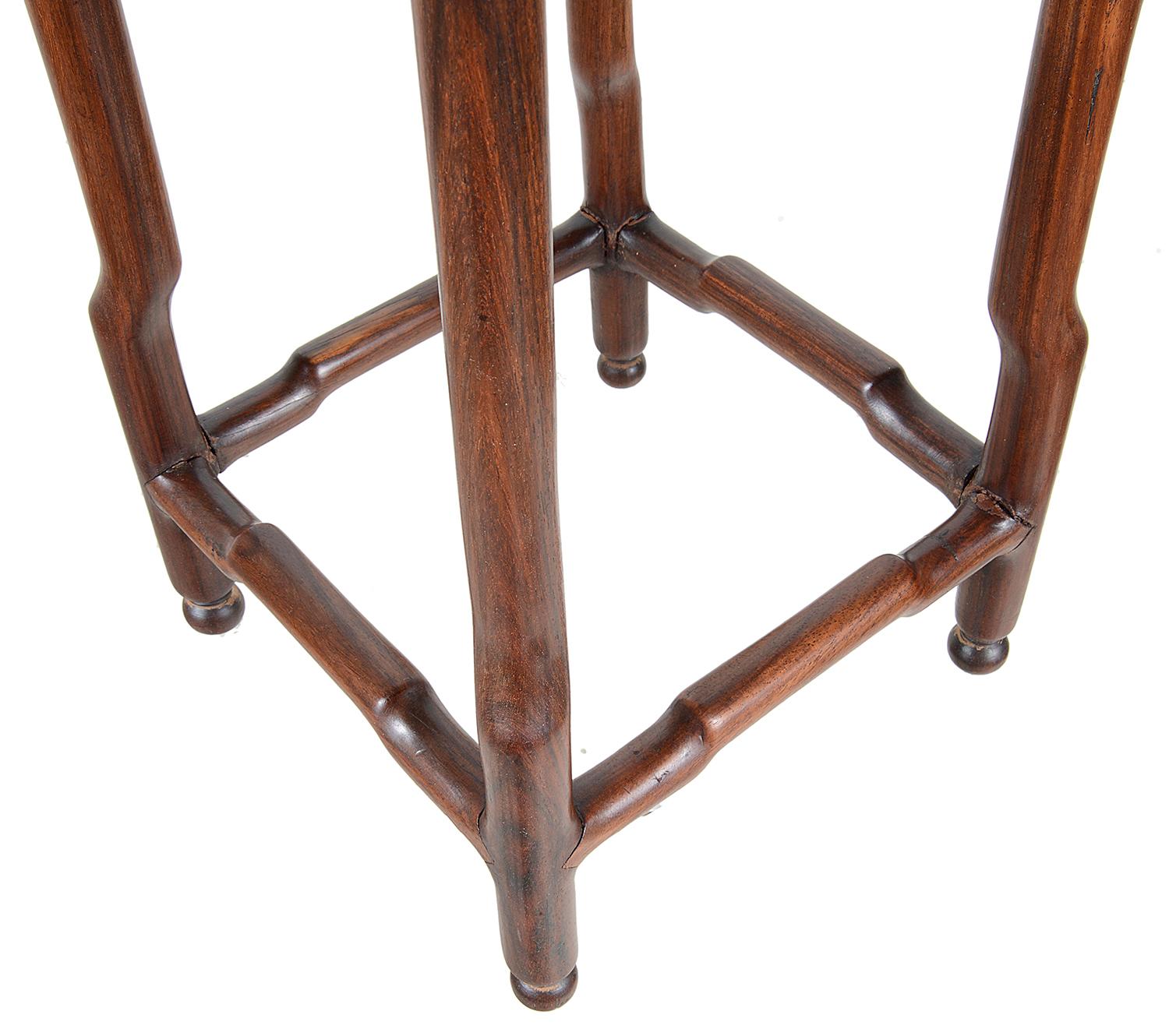 Nest of Four Chinese Hardwood Tables, Late 19th Century For Sale 4