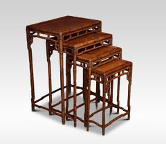 Nest of Four Chinese Rosewood Tables