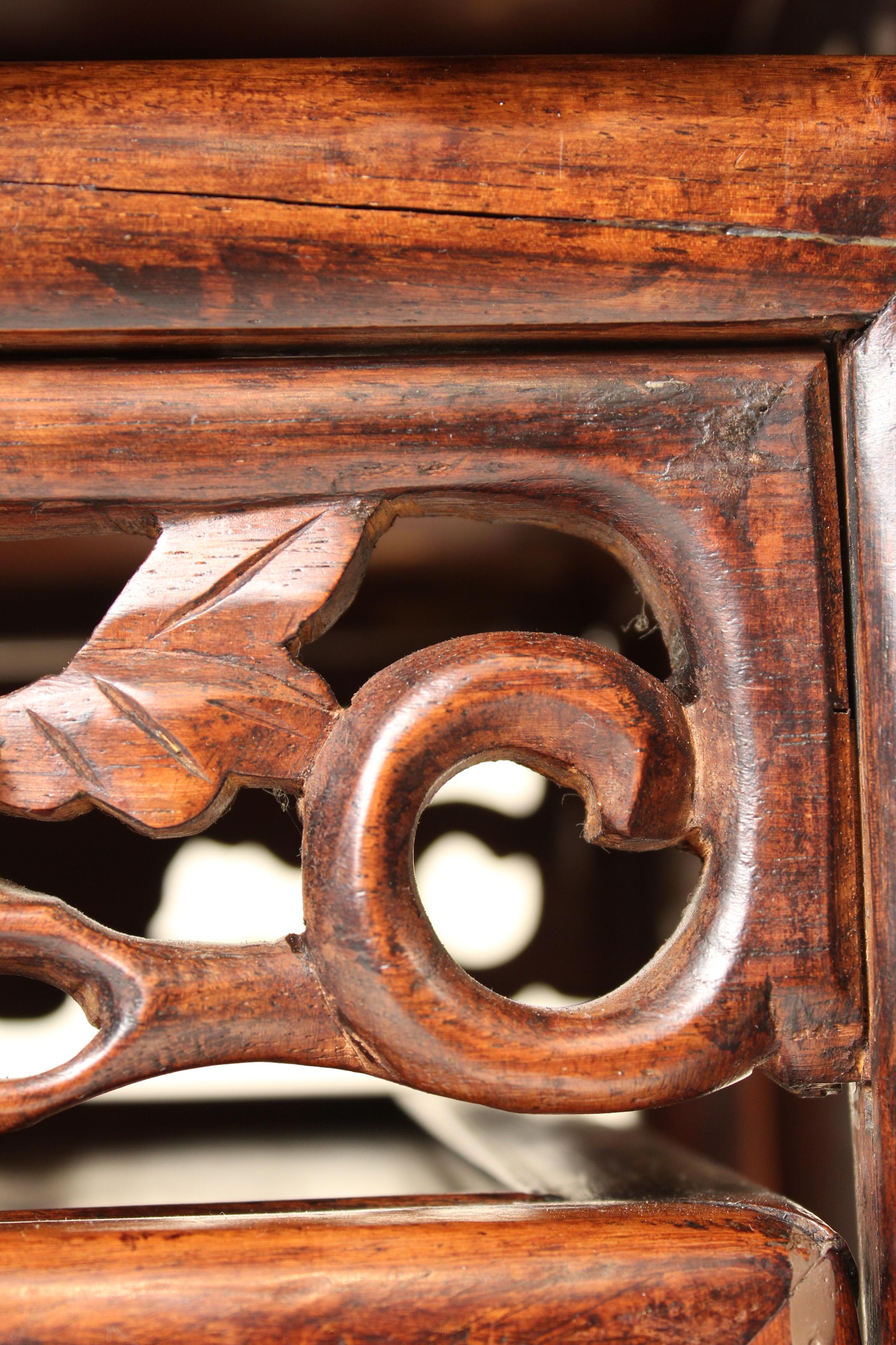 Nest of Four Chinese Teak Wood Tables at 1stDibs