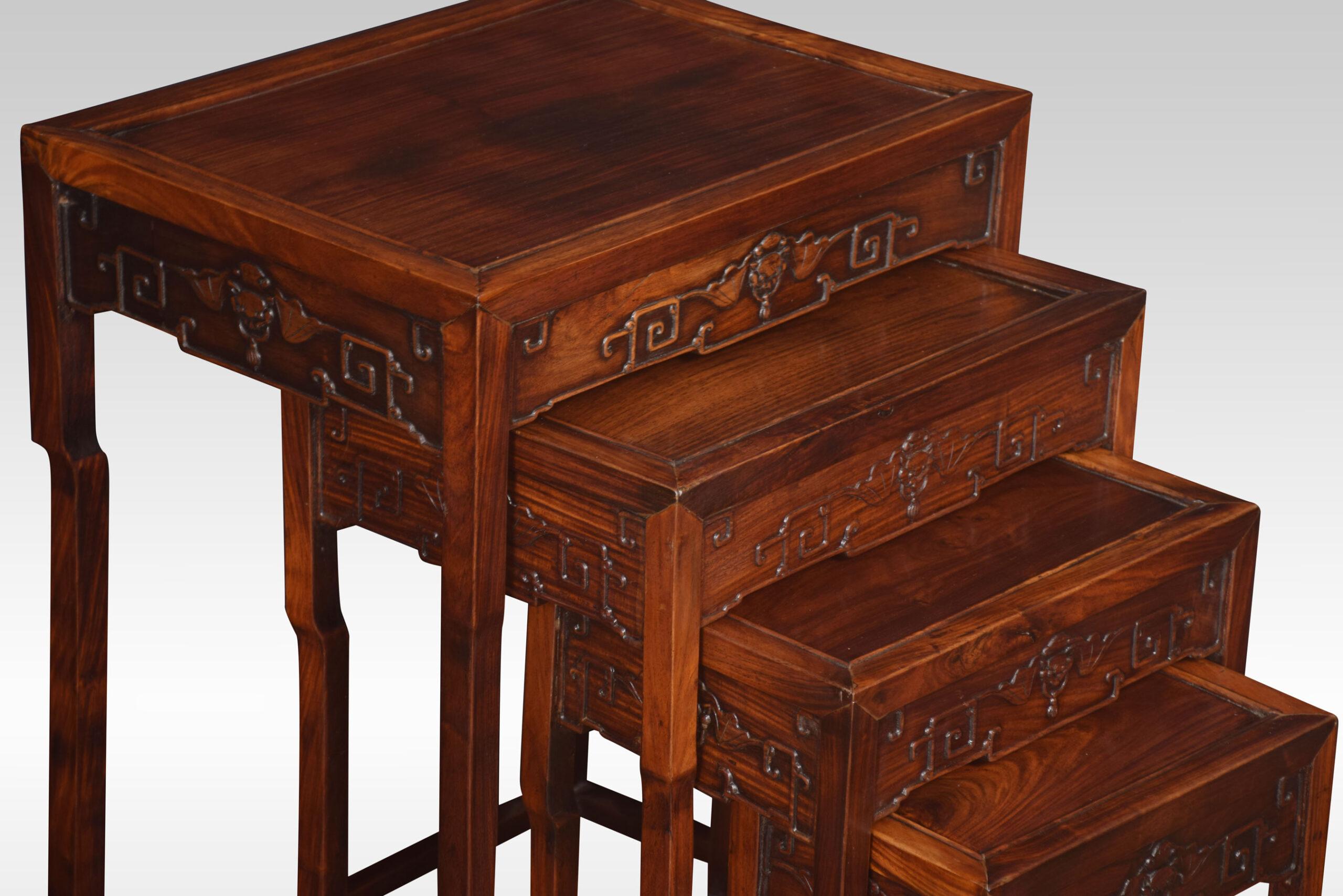 Chinese Nest of four graduated tables For Sale