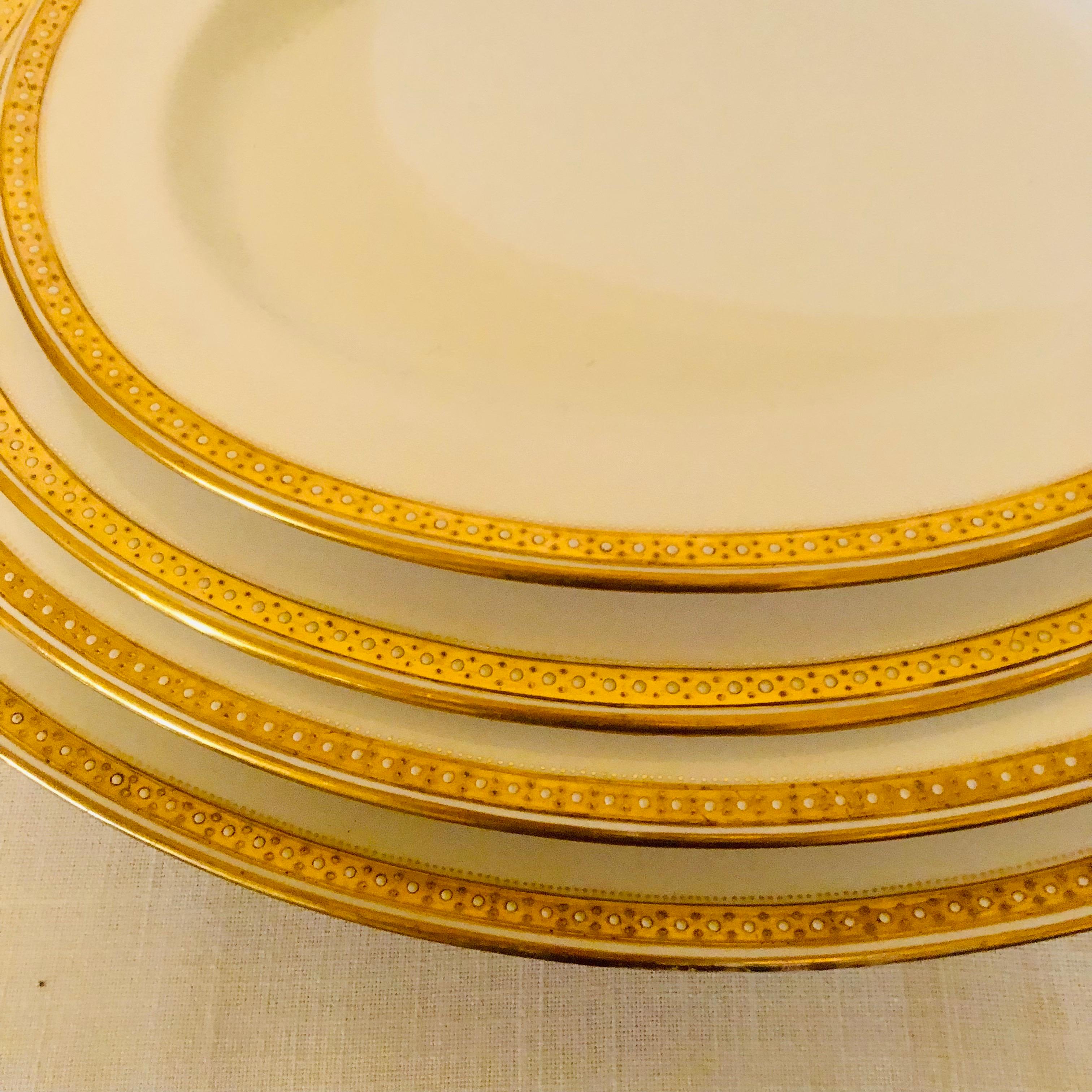 large gold serving platter