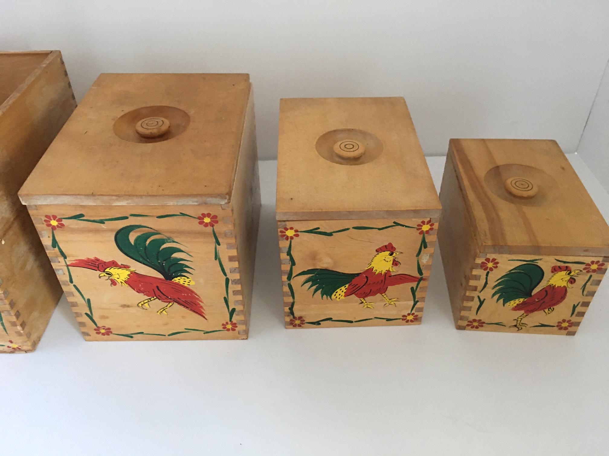 Wood Nest of Japanese Boxes
