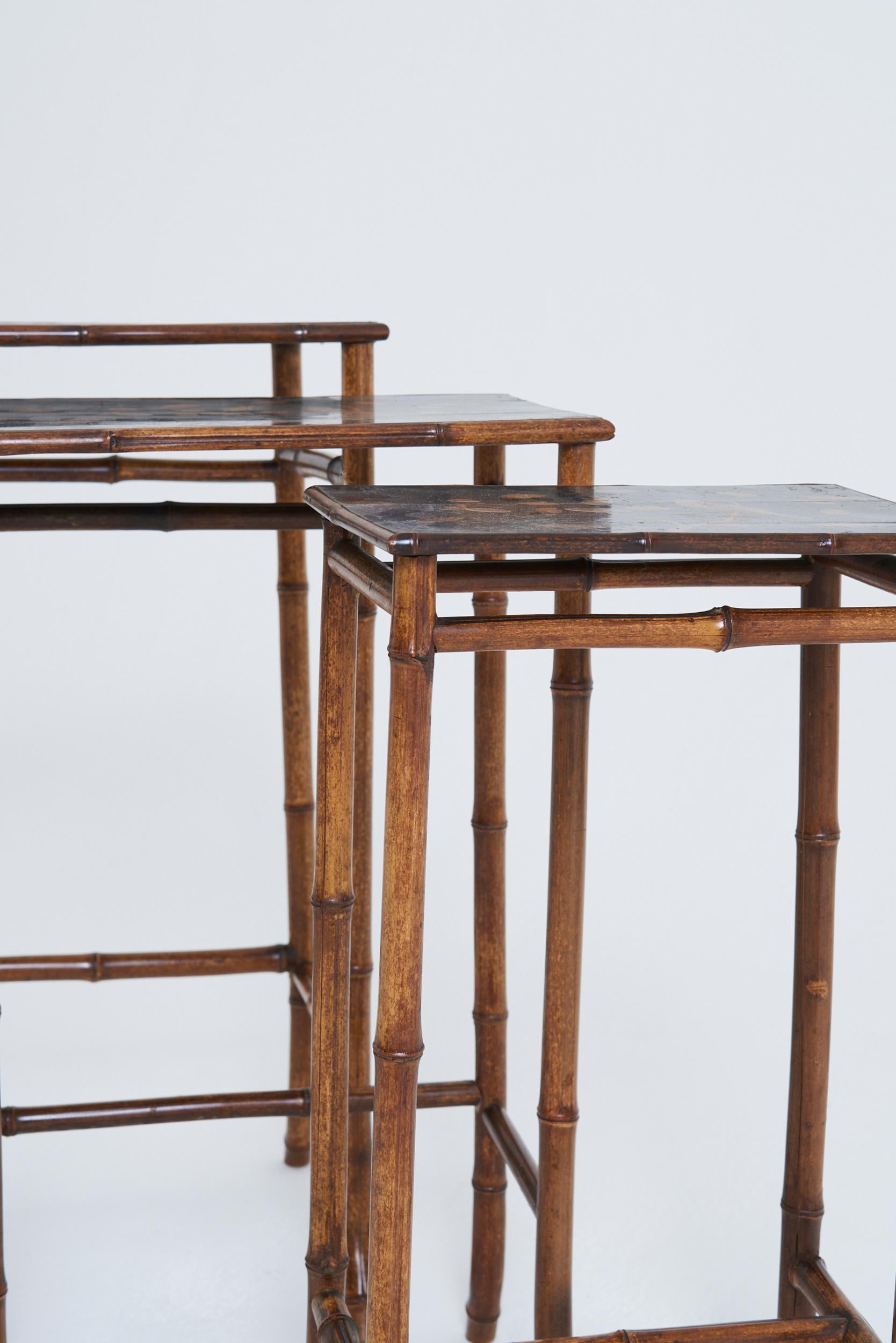 Nest of Japanned Tables by Perret & Vibert 4