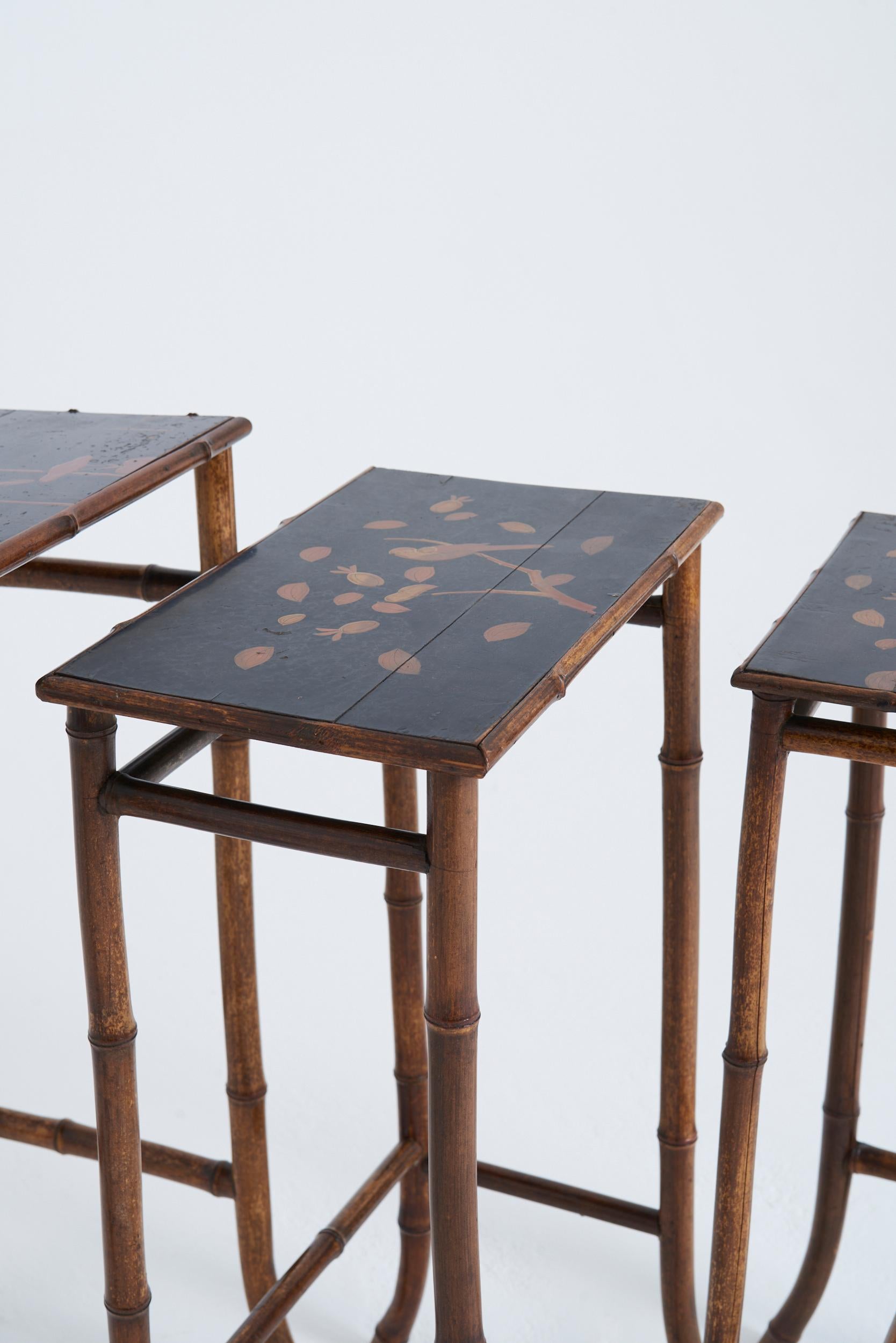 Nest of Japanned Tables by Perret & Vibert 5