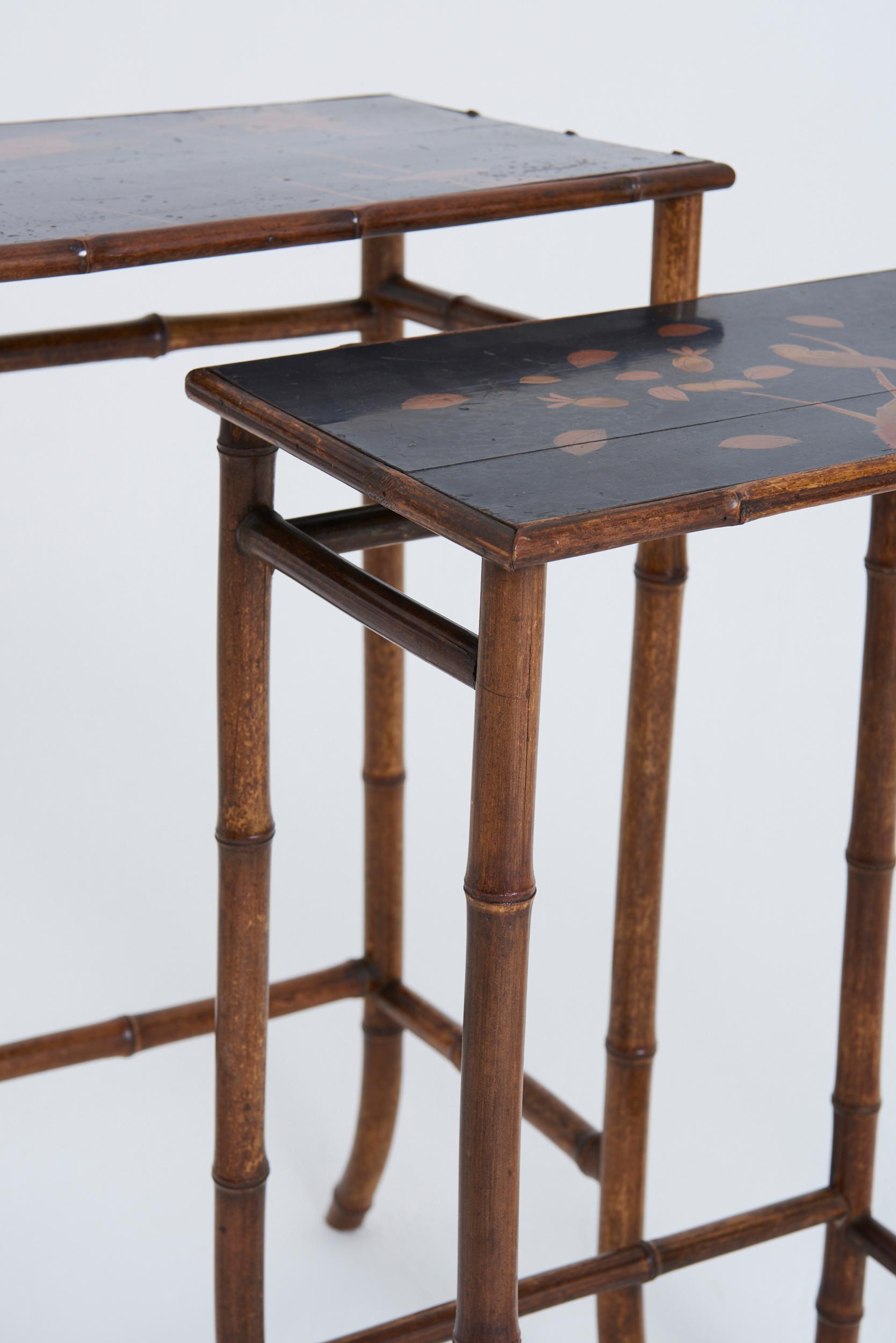 Nest of Japanned Tables by Perret & Vibert 6