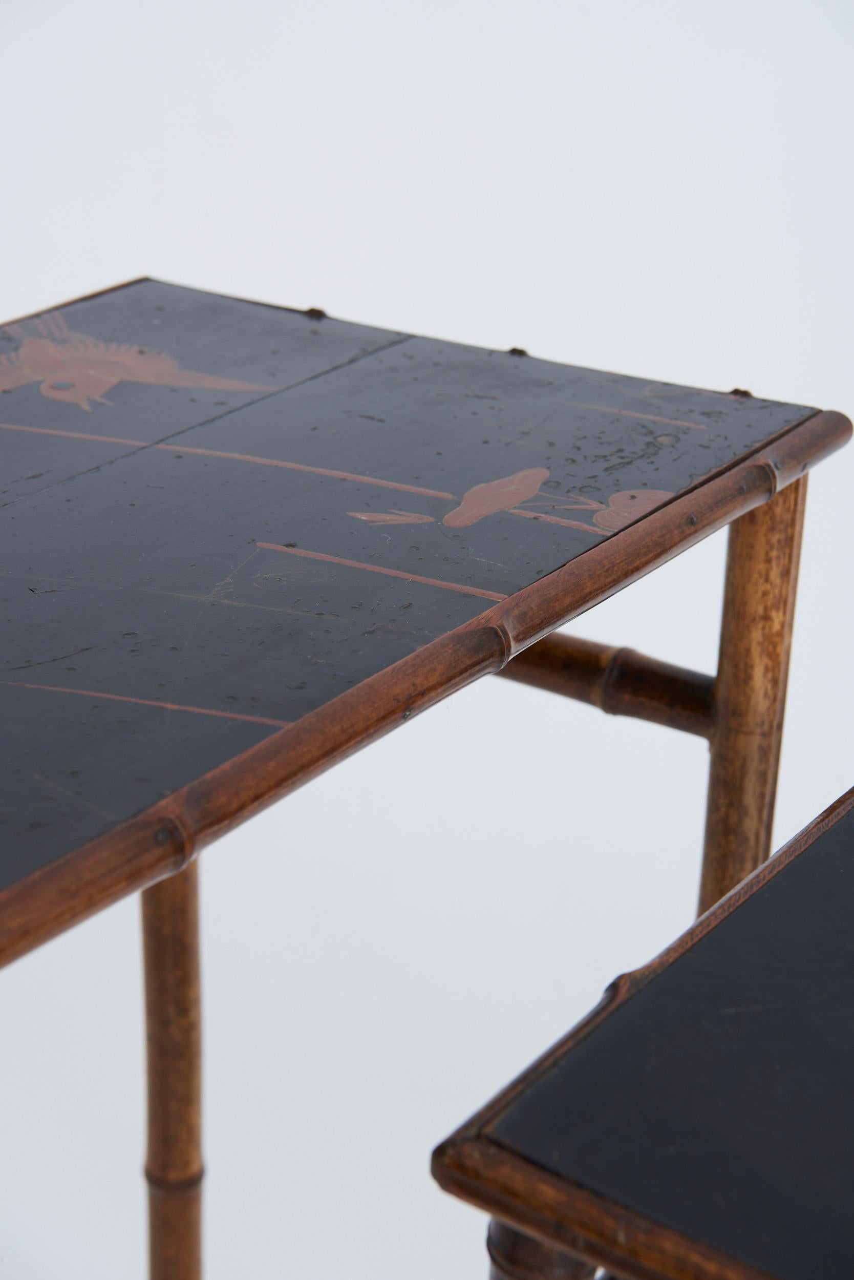 Nest of Japanned Tables by Perret & Vibert 7