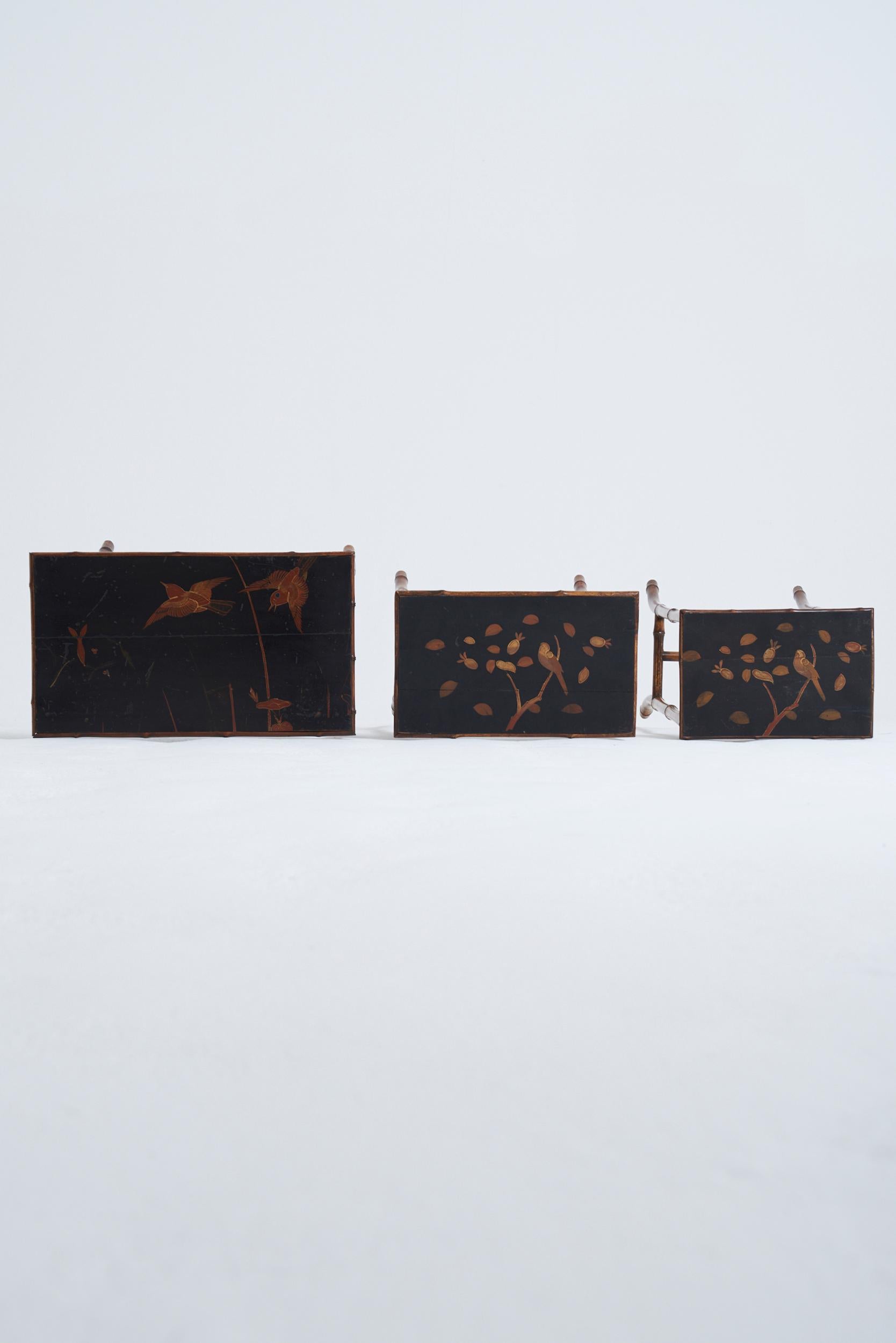 Nest of Japanned Tables by Perret & Vibert 8