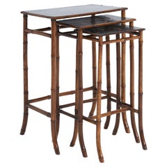 Nest of Japanned Tables by Perret & Vibert