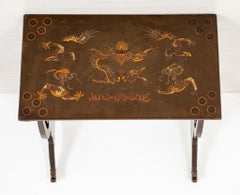 Nest of Tables, Antique Chinoiserie Quartet Sided Table