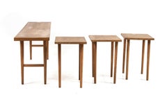 Nest of Tables, Designed by Kurt Ostervig, Denmark, 1950s, Oak
