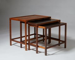 Nest of Tables Designed by Kurt Östervig for Jason Möbelfabrik, Denmark, 1960s