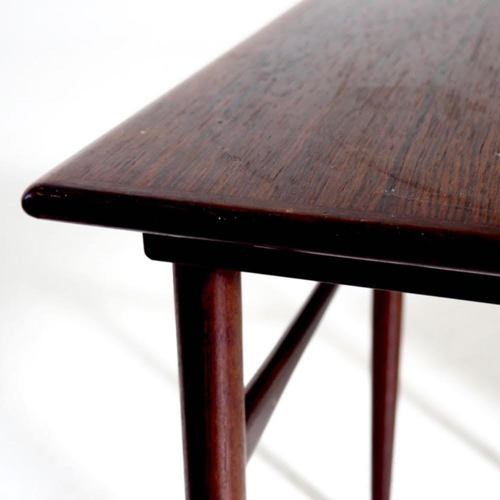 Nest of Tables in Rosewood, Danish Architect, Signed Amager Bolighus, circa 1960 For Sale 1