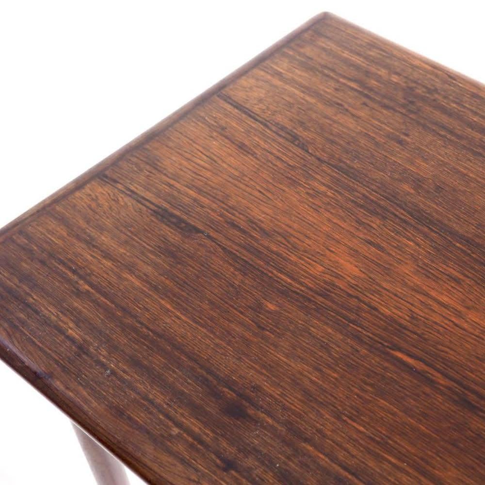 Nest of Tables in Rosewood, Danish Architect, Signed Amager Bolighus, circa 1960 For Sale 2