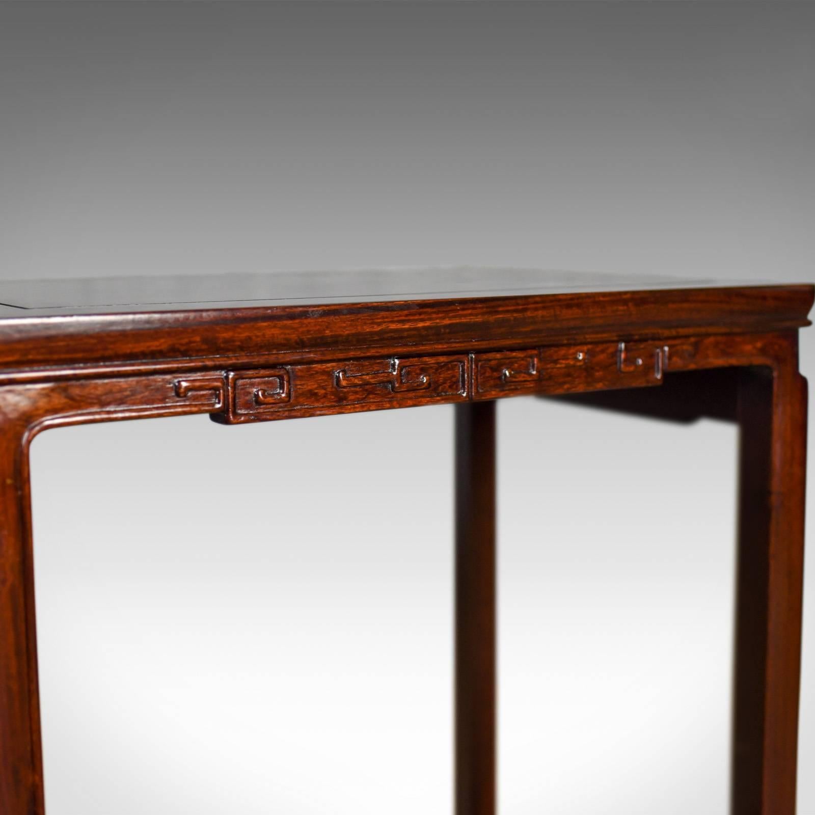 Nest of Tables, Oriental Influence, Chinese Rosewood, Side, Late 20th Century 1