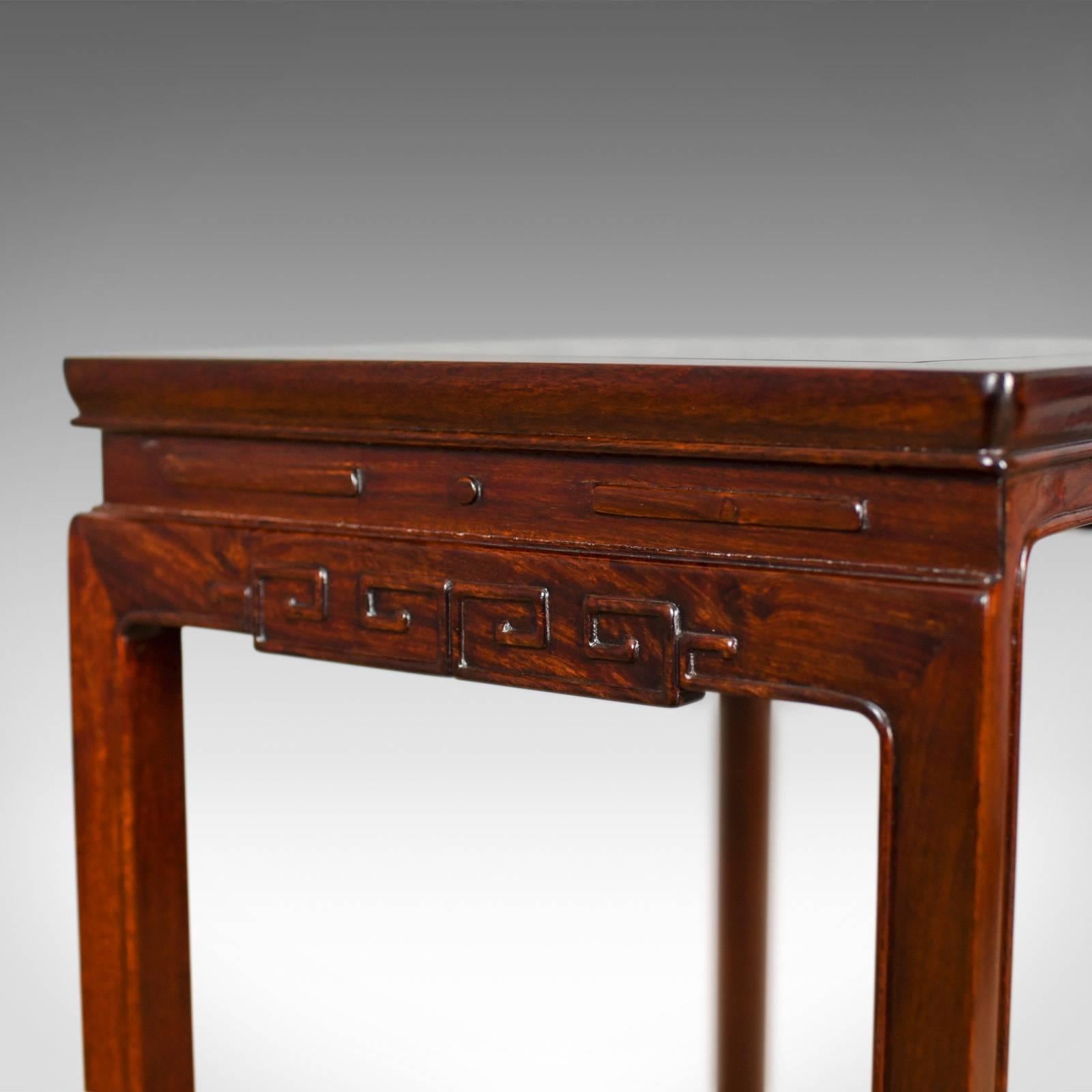 Nest of Tables, Oriental Influence, Chinese Rosewood, Side, Late 20th Century 2