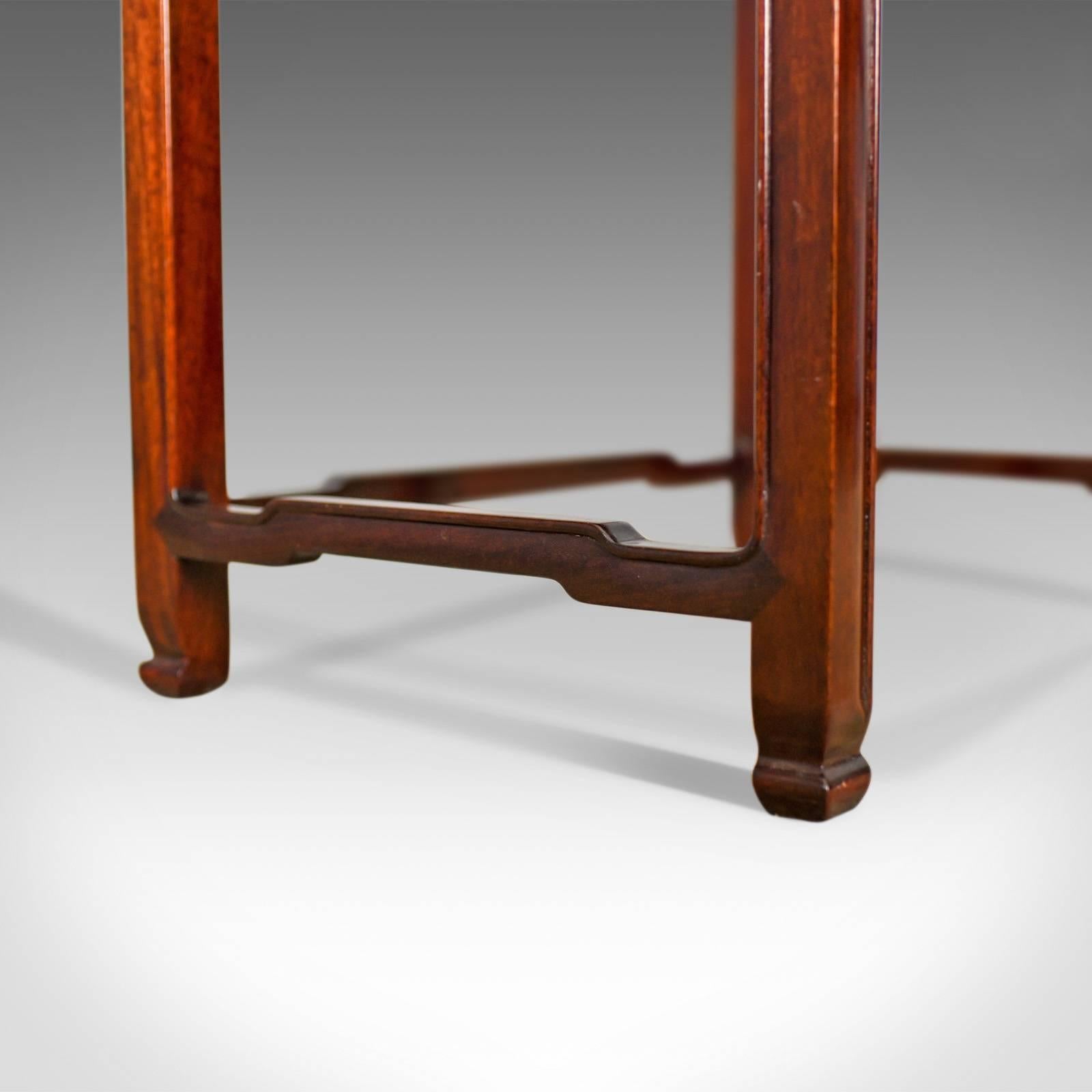 Nest of Tables, Oriental Influence, Chinese Rosewood, Side, Late 20th Century 3