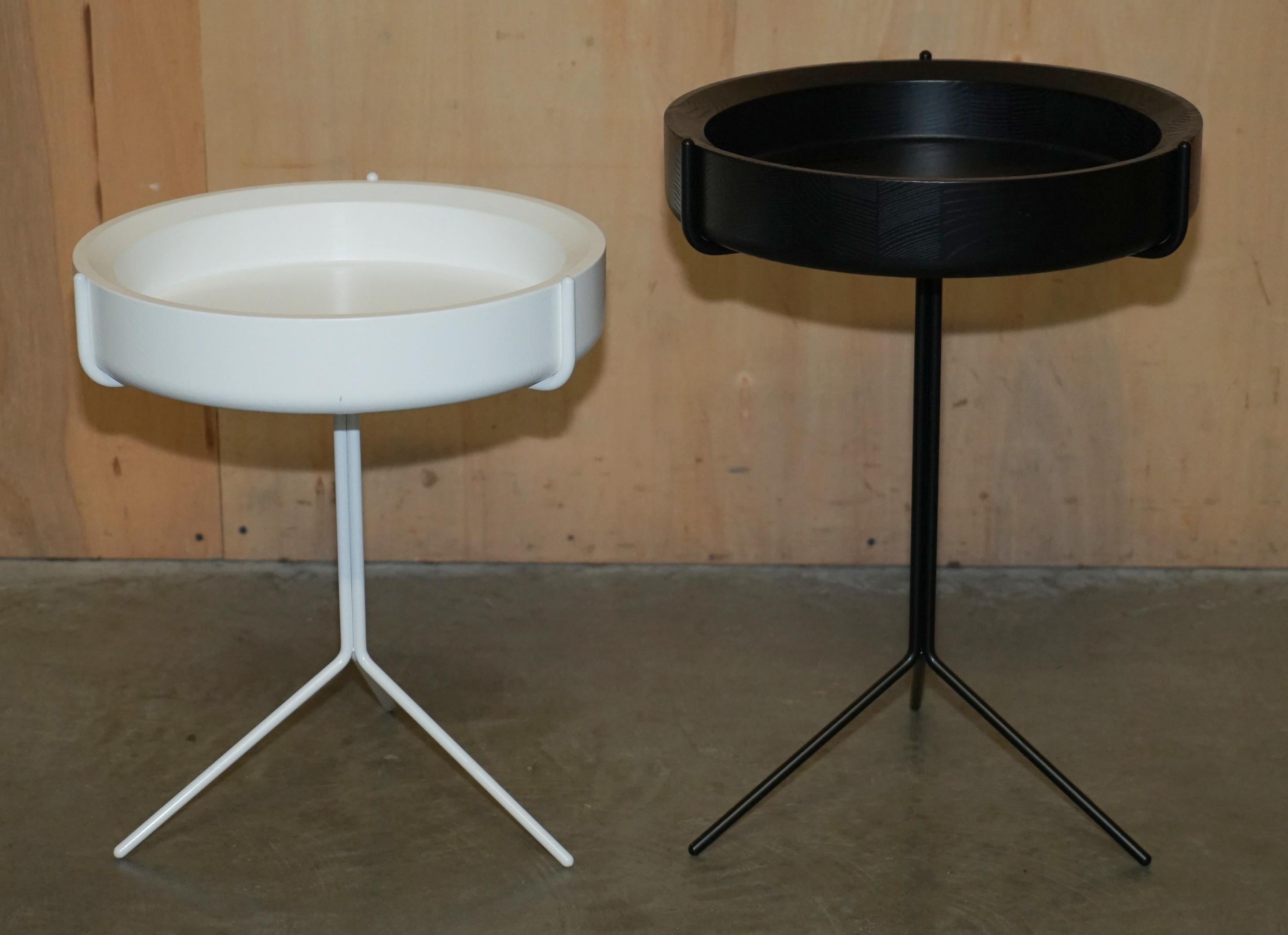 NEST OF THREE ASH WOOD SWEDESE MOBLER SiDE TABLES DESIGNED BY CORINNA WARM For Sale 1